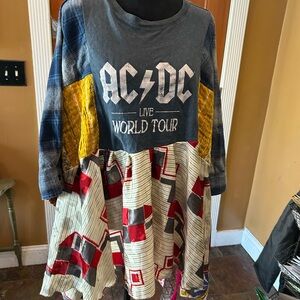 Upcycled AC/DC Live World tour  shirt